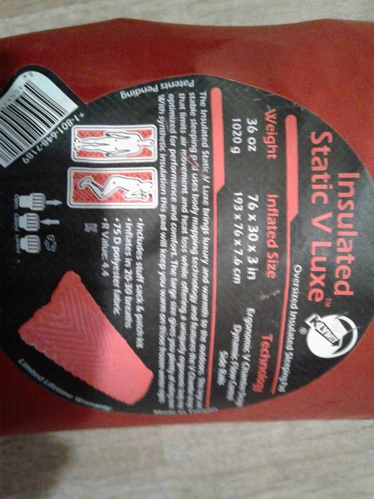 Klymit Insulated Static V Luxe 14 Klymit Insulated Static V Luxe - Image 12