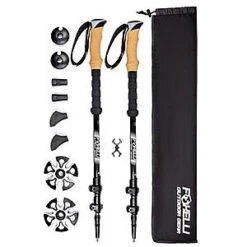 Foxelli Carbon Fiber Trekking Poles